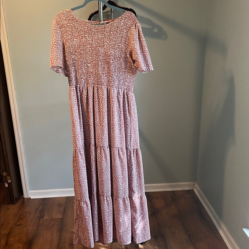 Amazon Pink Floral Maxi Dress